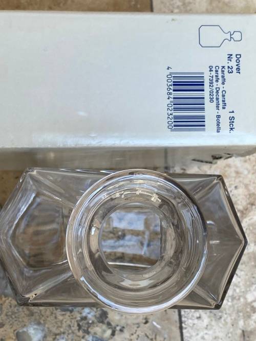 Villeroy & Boch crystal decanter Dover nr 23  in box