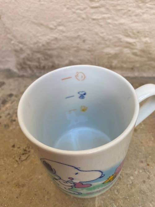 Vintage Snoopy peanuts coffee cup mug pair rare in box UFS