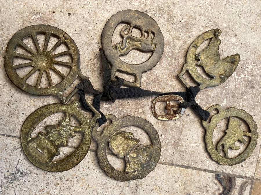 Horse brass lot of 6