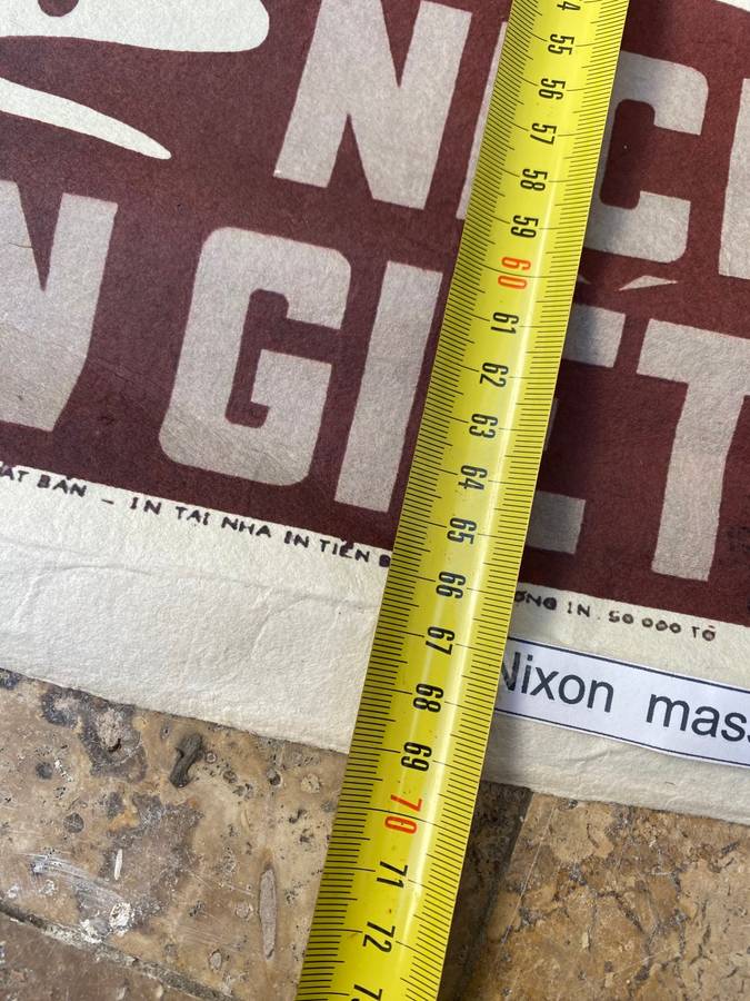 Phan Ke An - nixon mass murderer Original Poster Design  - 1972 war propaganda poster Vietnam