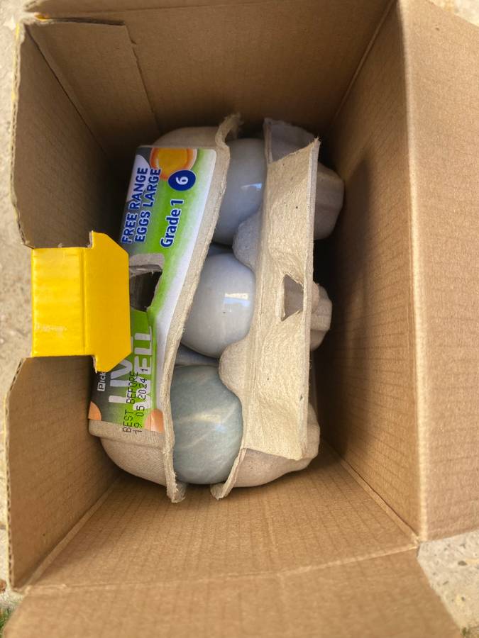 Polished precious stone egg eggs lot of 6