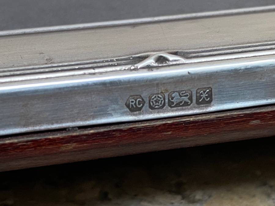 Vintage hallmarked RC English Sterling silver picture frame 22cm x 17cm