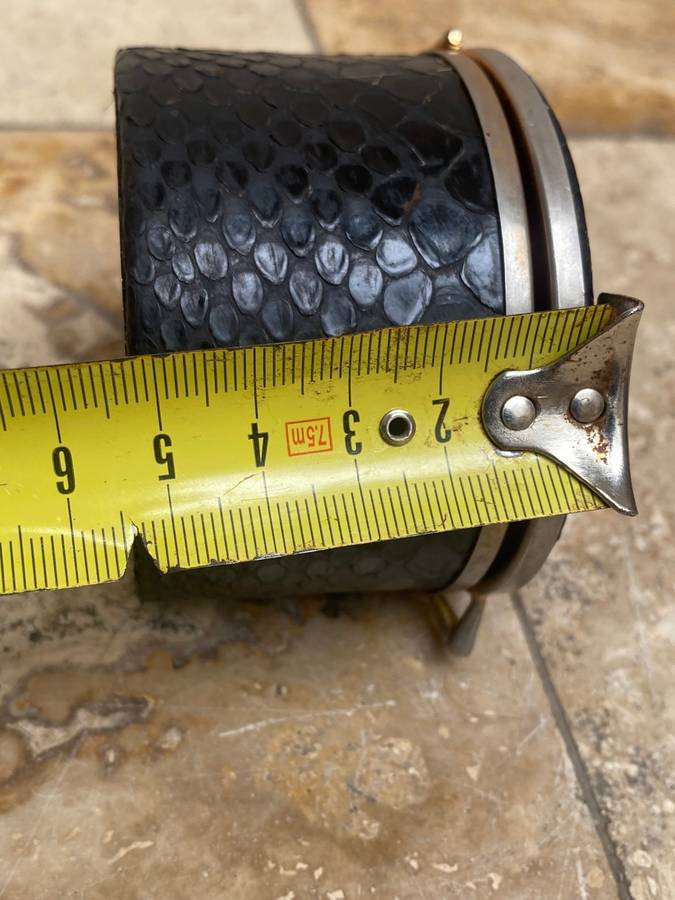 Antique snake skin  snakeskin trinket box ring box