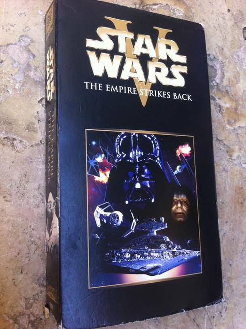 star wars , the empire strikes back, vhs