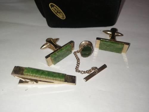 Stratton 9ct Gold Gilt Cufflink, Tie Bar&Pin URGENT SALE