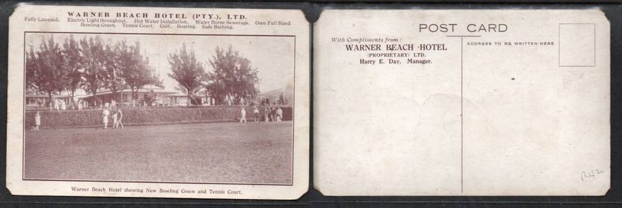 South Africa, Natal, Warner Beach Hotel bowling green & tennis court