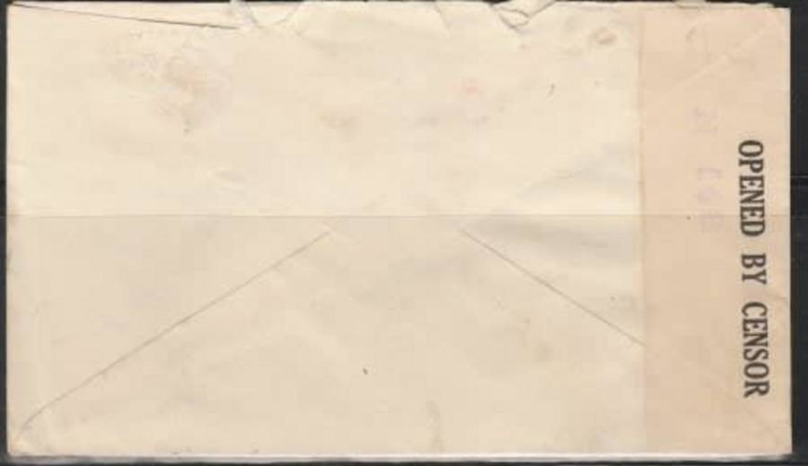 Kenya Uganda Tanganyika, , Air Mail 1s30c , NAIROBI 16 AP 42 > S.Africa, censor label