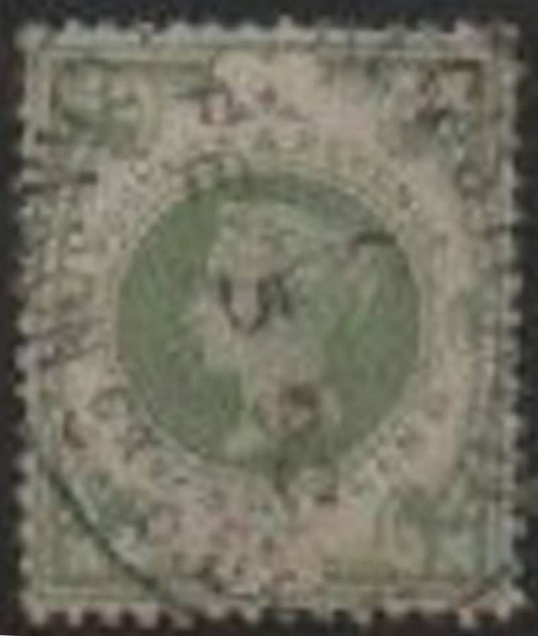 Great Britain, VRI, 1887, 1/ dull green, Jubilee issue, oval .d.s. used