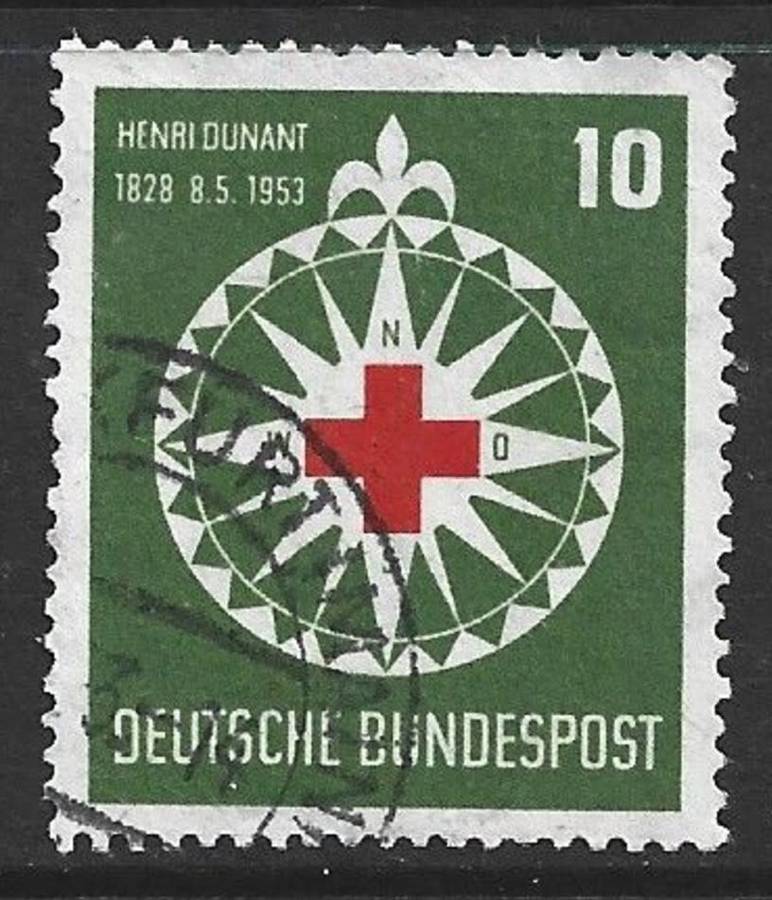 Germany,1953 Dunant / Red Cross, used