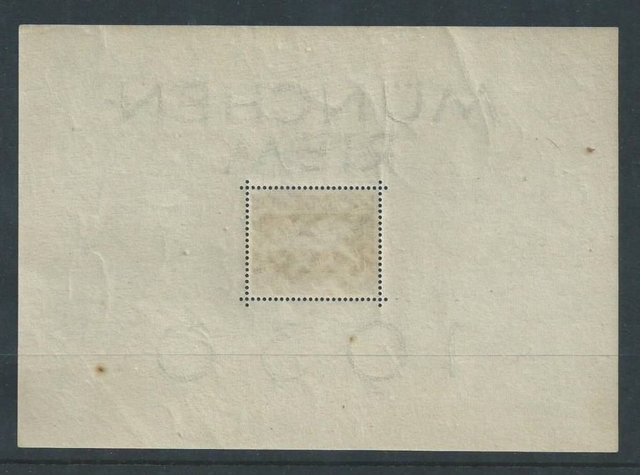 Germany, Munchen Riem, horse races, 1936, 42pf brown, sheetlet MNH **