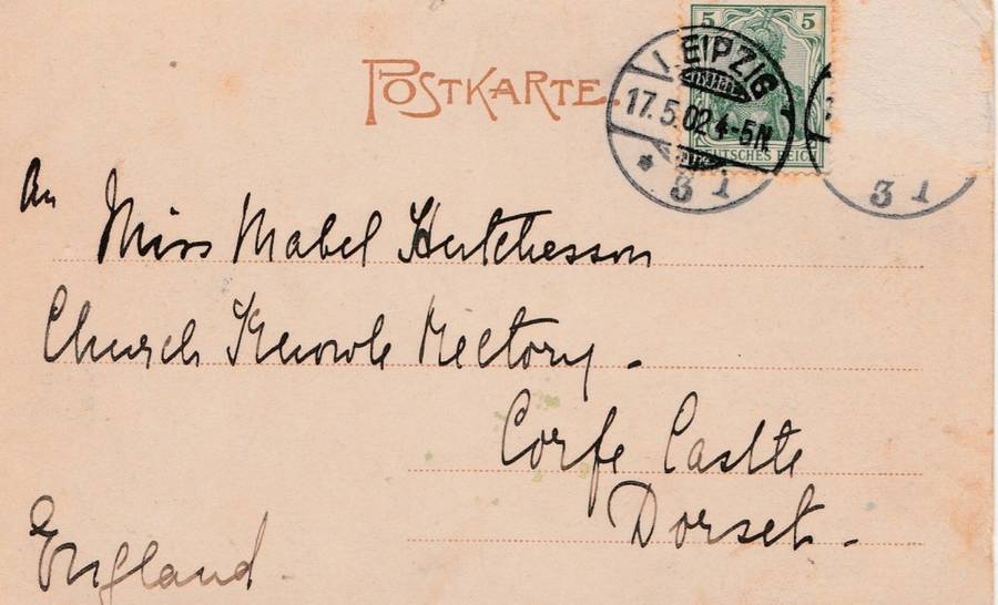 Germany, Leipzig Bahnhof, used 1902 > England