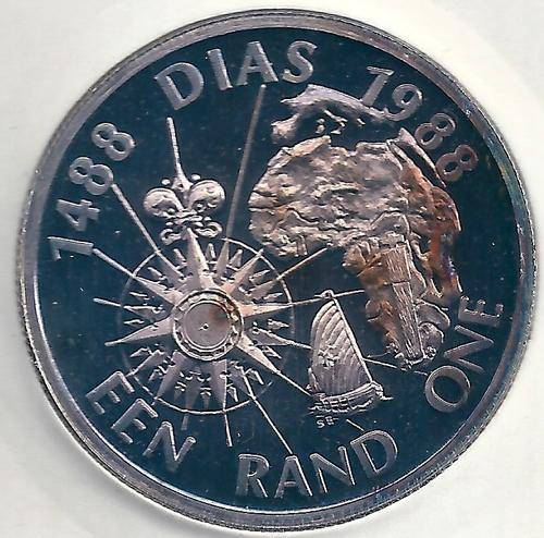 PRICE DROP - SOUTH AFRICA 1988A/E DIAS SILVER R1 - PRF