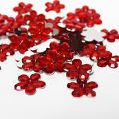 Red Flower Rhinestones for Scrapbooking/Cardmaking(Pack of 20)
