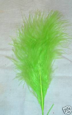 GREEN Feathers - Pack of 5