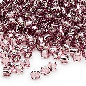 Amethyst Silver-Lined Glass Seed Beads(8/0)- 30 grams