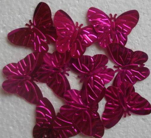 Cerise Foil Butterflies(20mmx30mm)