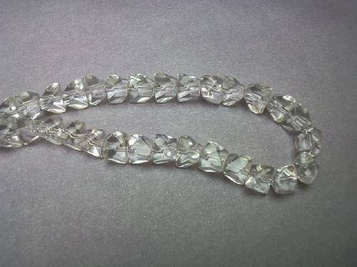 Clear Twisted Glass Cube(6mm)-Pack of 10