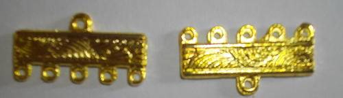 Goldplated End Bar (5-1)(21mm)
