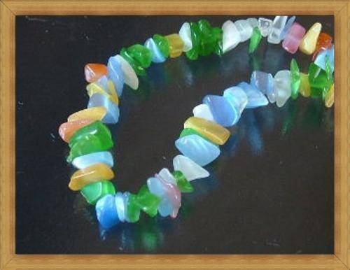 Cat's Eye Glass Chips(90cm Strand)