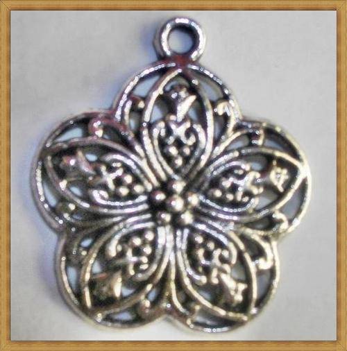 Nickle Flower Pendant(25mm)
