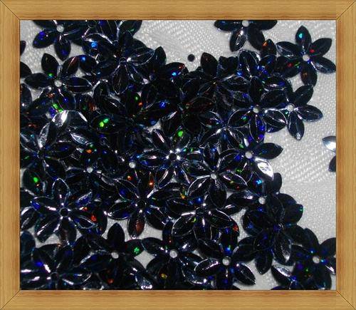 Laser Flower Pailettes - BLUE(12mm)-Pack of 50