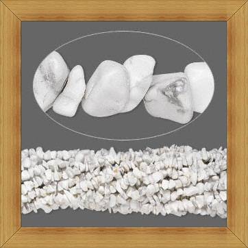 Howlite Gemstone Chips(90cm Strand)