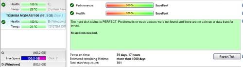 Referbished 1TB Sata 3 2.5" Toshiba HardDrives