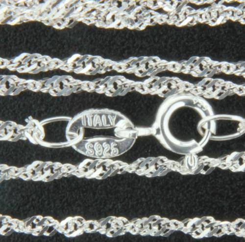 Solid 925 Sterling Silver chain 44cm 1.55g
