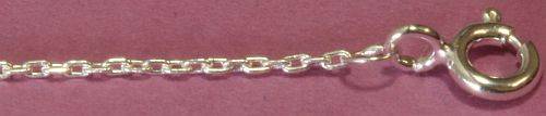 925 Sterling silver necklace chain 45.5cm 1.2950g