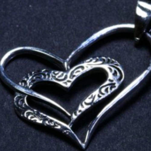 Solid 925 Sterling Silver Pendant 40mm + 4.78g