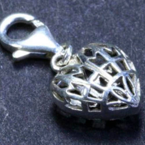 Solid 925 Sterling Silver Charm 22mm + 1.24g