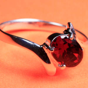 Solid 925 Sterling Silver & CZ ring size 7# + 2.36g