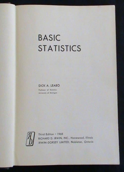 Statistics - a collection of 4 books on this subject.