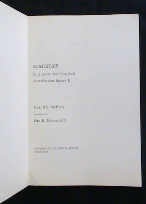Statistics - a collection of 4 books on this subject.