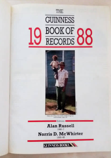 The Guiness Book of Records 1988, Totals book of Southern African Records, The Book of Royal Lists