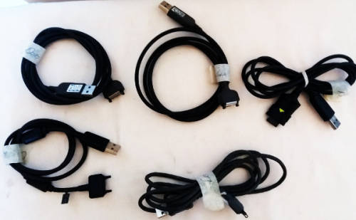 Charges, data cables and earphones - Vintage Job lot