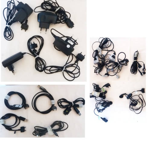 Charges, data cables and earphones - Vintage Job lot