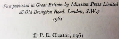 An introduction into space travel by P.E. Cleator 1961