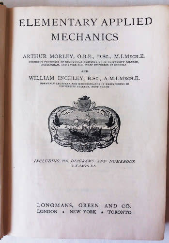 Elementary applied mechanics by Arthur Morley and William Inchley - Book production War Economy Std.