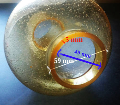 Retro Table Lamp stand with amber glass shade