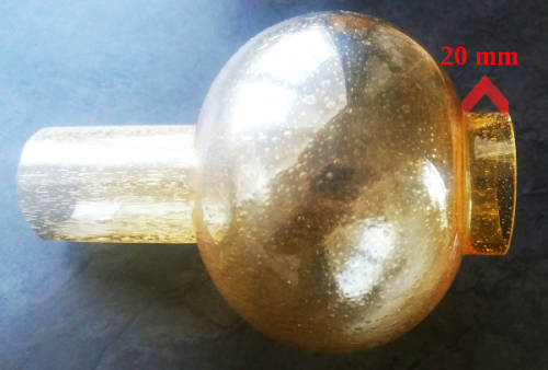 Retro Table Lamp stand with amber glass shade