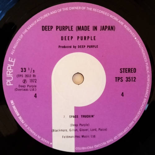 Deep Purple - made in jaPan - Import France Double LP/Vinyl Gate-fold cover