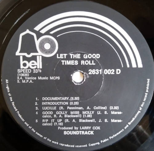 Let the good times roll - original sound track recording double vinyl lp (G-/G+ Import 1973)