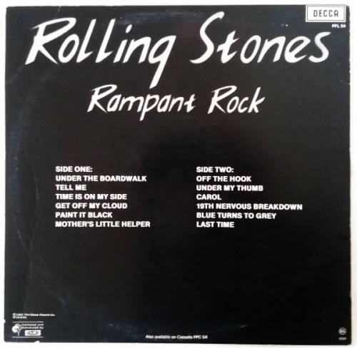 Rolling Stones - Rampant Rock vinyl lp (Ex VG+/VG-)