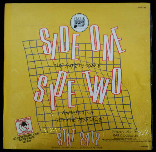 Men Without Hats - Safety Dance (Extended `Club Mix`) vinyl 12` 45 RPM Single - Import (VG+/VG+)