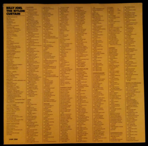 Billy Joel 3 vinyls LPS - Glass Houses (1980) - Songs In The Attic (1981) - The Nylon Curtain (1982)