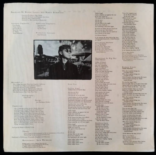 Robbie Robertson - Robbie Robertson - vinyl lp with lyrics - import [VG-/G-]