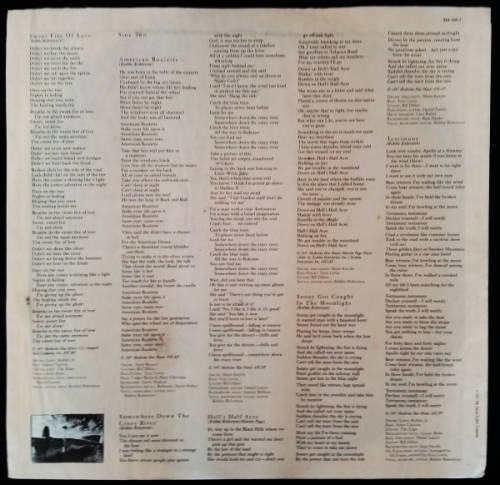 Robbie Robertson - Robbie Robertson - vinyl lp with lyrics - import [VG-/G-]