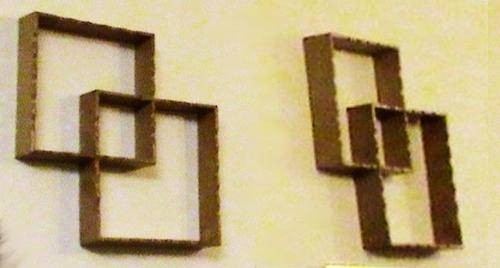 Vintage Solid BAMBOO Miniature/Small Ornament display boxes x 4 units (Circa 1950's -1960's)