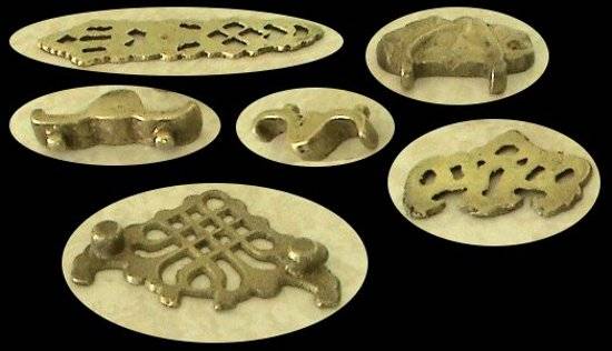 Brass moulded castings for doors/cupboards